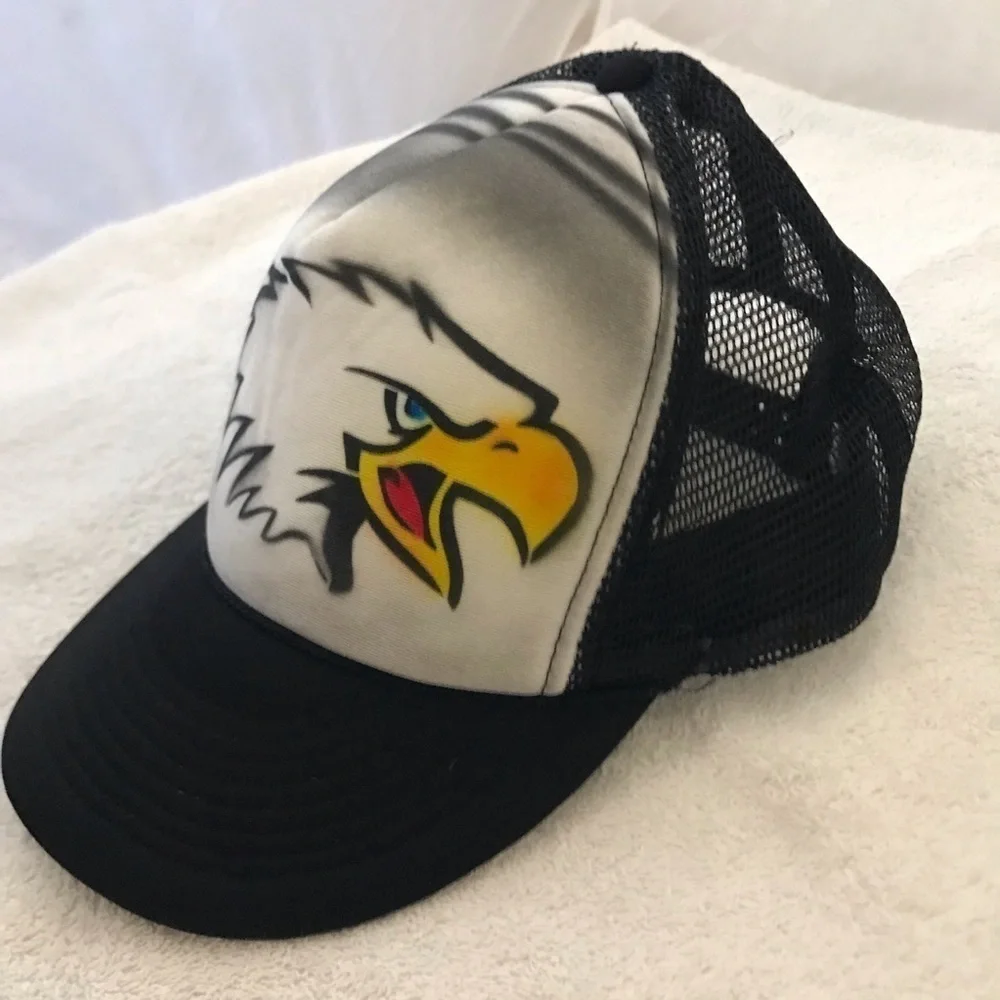 Cobra Eagle Youth Adjustable Black Mesh SnapBack Trucker Cap